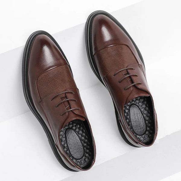 Schuhe handgefertigte Herren Oxford Schuhe graue Leder Brogue Herren Dress Schuhe Klassische Business formelle Schuhe für Mann Hochzeit Zapatillas Hombre