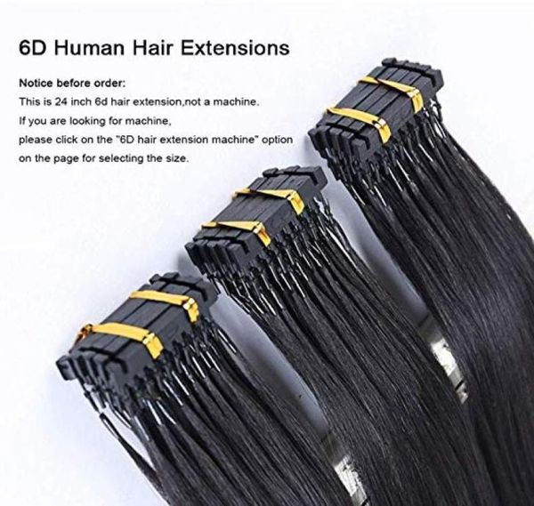 Colore personalizzato disponibile Estensioni dei capelli umani 6D 9A Nero Biondo Marrone Ombre Evidenziare 100 fili 100 grammi set Può essere abbinato con 3962889