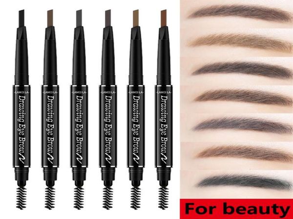 Eye Brow Tint Cosmetici Vernice naturale a lunga durata Tattoo Sopracciglio Impermeabile Nero Marrone Matita per sopracciglia Set per il trucco7529468