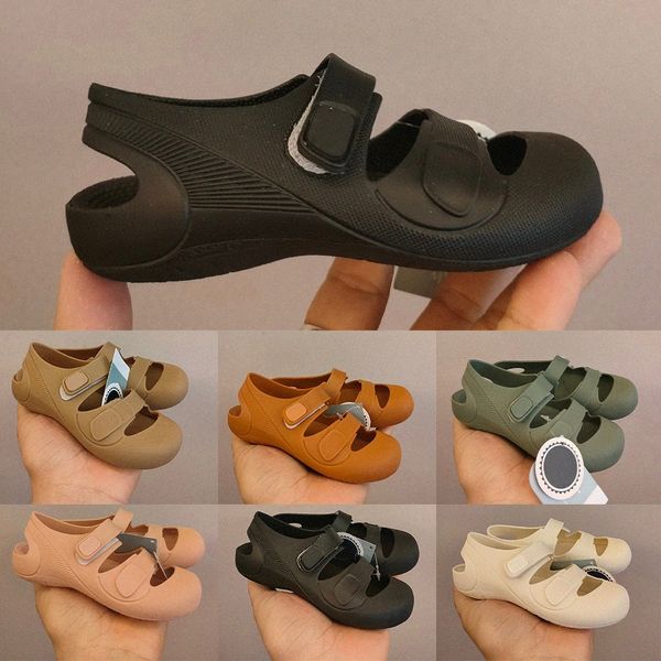 crianças sapatos oofos sandálias sapatos infantis juventude designer sandálias de verão sandálias pretas esportes meninos meninas muito bonitos sapatos de princesa tamanho 24-29 JDQ # 3 Y1S a1gT #