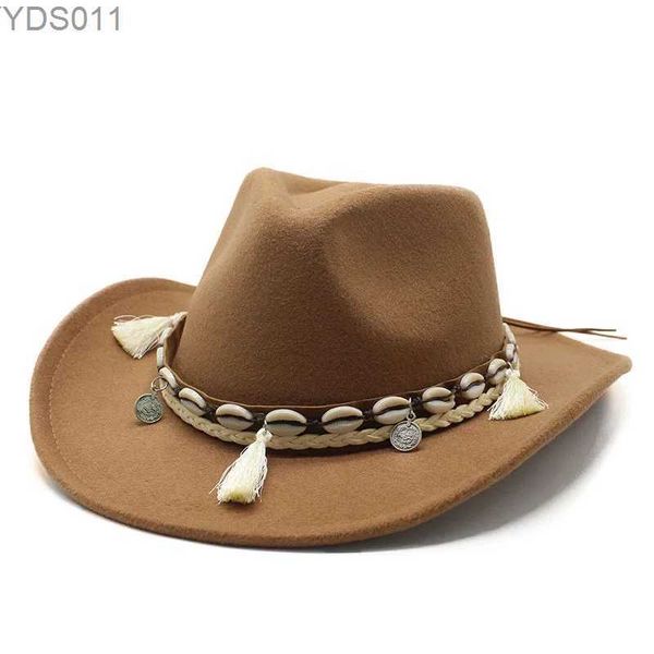 Ampla borda chapéus balde designer ocidental cowboy jazz top chapéu chapéu de sol com feltro convexo para homens e mulheres gorra gorras para hombres venda quente 240319