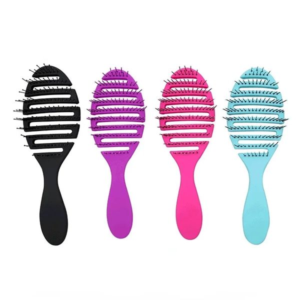 1pcs ıslak fırça tarak aracı berber saç fırçası saç şekillendirme araçları anti-statik kafa masajı saç fırçası sihirli tarak