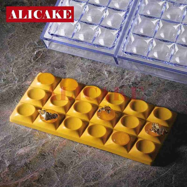 Backformen Polycarbonat Schokoladenform ZIEGEL Form Süßigkeiten Fondant Eisform Backen Gebäck Acryl Süßwaren Utensilien Pfannen Tabletts L240319