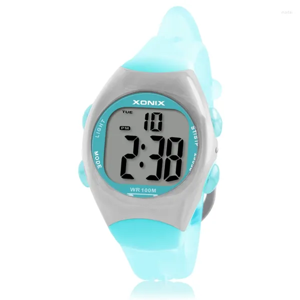 Orologi da polso GOLDEN 2024 Orologio da polso digitale sportivo da donna Movimento giapponese Luce a led Impermeabile 100 m Orologio da ragazza Nuoto Diver Allarme esterno BS