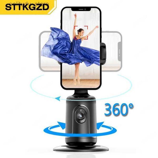 Stabilizatörler Otomatik İzleme Akıllı çekim Robot Kamerası 360 Dönen Yüz Telefon Stand AI Selfie Rod Universal Ortak Sabitleyici Q240320