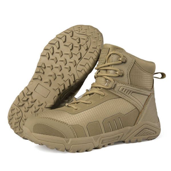 HBP Небрендовые высокие ботинки на массивной подошве для пустыни. Мужская тренировочная обувь для полевых занятий. Профессиональные спортивные армейские ботинки. Модные дешевые ботинки.