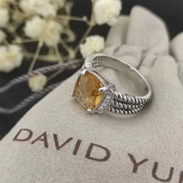 Anéis de casamento de designer de banda vintage torcida para mulheres presente diamantes 925 prata esterlina anel masculino personalizado moda 14k banhado a ouro jóias de noivado6