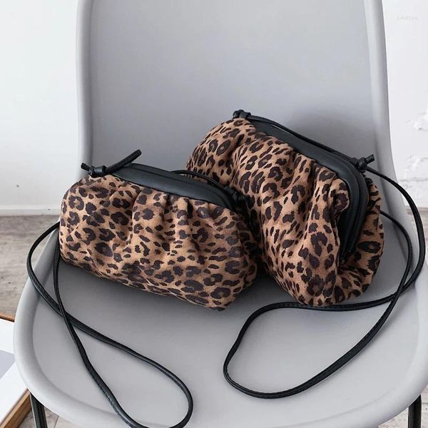 Totes aimiyoung leopardo mulheres sacos de ombro bolinhos crossbody para mensageiro feminino embraiagens bolsas bolsa feminina