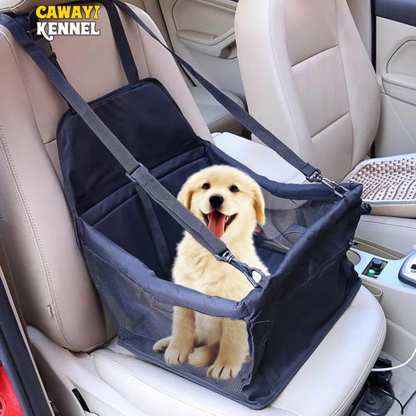 Cawayi canil viagem cão capa de assento do carro dobrável rede pet saco transporte para gatos cães transportin perro autostoel hond 240312