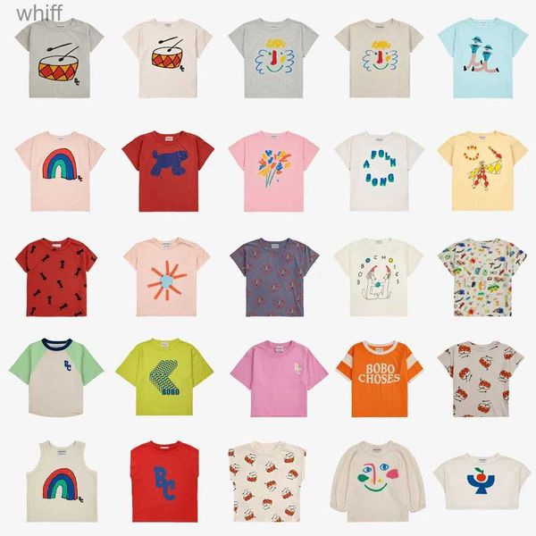 Camisetas 2024 Verão BC Marca Crianças Dos Desenhos Animados Impressão T-shirt Crianças Tops Meninas Meninos Tee Algodão Manga Curta Bebê Camisetas Roupas Básicas C24319