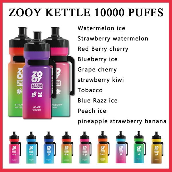 Autentico magazzino originale UE zooy vapes bollitore 10000 sbuffi mega bang box puff 10k vapori monouso puff tornado 10000 banana puff 10000 penna vape