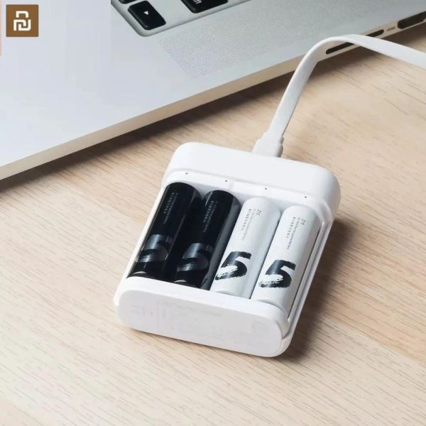 Controle zmi pacote venda 4 pçs/lote zmi zi7 zi5 aaa aa 700mah 1800 mah bateria recarregável nimh power bank bateria mihome h30