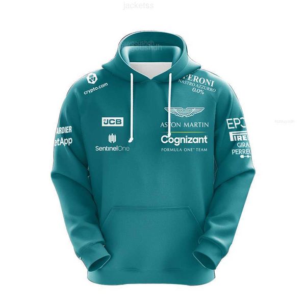 Felpe con cappuccio da uomo Felpe 2024 Nuova Aston Martin F1 Felpa con cappuccio Uniforme Felpa con cappuccio da Formula Uno Abito da corsa Abbigliamento da donna Taglie forti