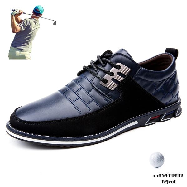 Ayakkabı erkek golf ayakkabıları artı 29cm büyük ayak erkek su geçirmez açık golf eğitim spor ayakkabılar kış deri ayakkabı golf eğitmenleri