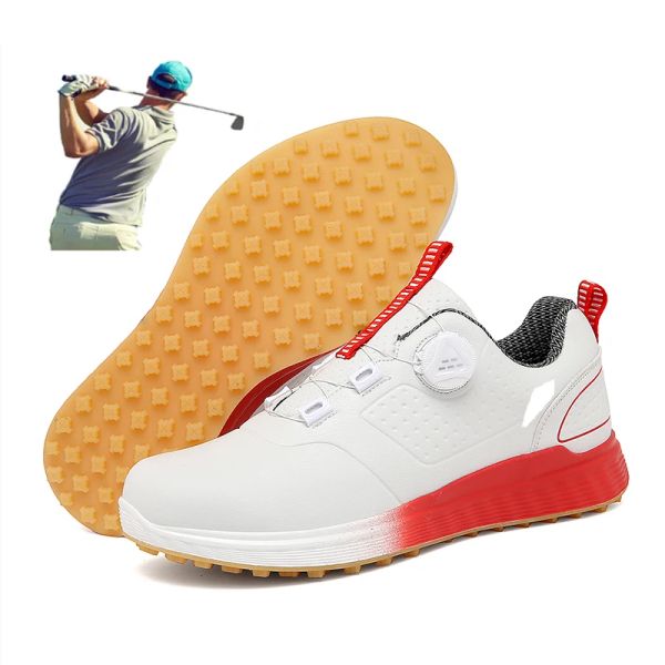 Scarpe nuove scarpe da golf uomini impermeabili a manopola traspirabile sneaker da golf donne che cammina allein calzature da golf scarpe da golfista di lusso