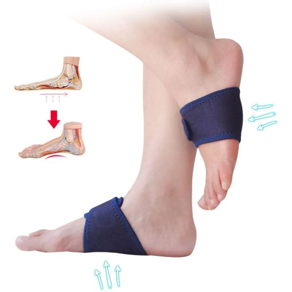 Acessórios 2 pares ortopédico ajustador arco suporte palmilha ortopédica pé plano corrector pedicure palmilhas almofada cuidados com os pés