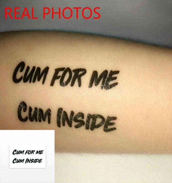 Nxy Adult Toys Bdsm 3 oder 5x Cum for Me Inside Comboo Temporäre Tattoos, wasserfester Aufkleber, männlicher weiblicher Körper, Sexsklave, Meisterspiel3657515