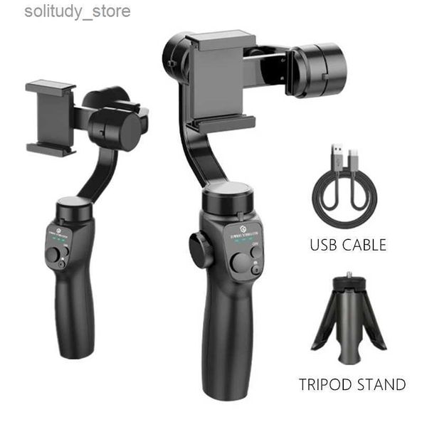 Estabilizadores de 3 eixos portáteis estabilizador de articulação universal tripé móvel câmera selfie stick para Tiktok Vlog gravação de vídeo em tempo real Q240320