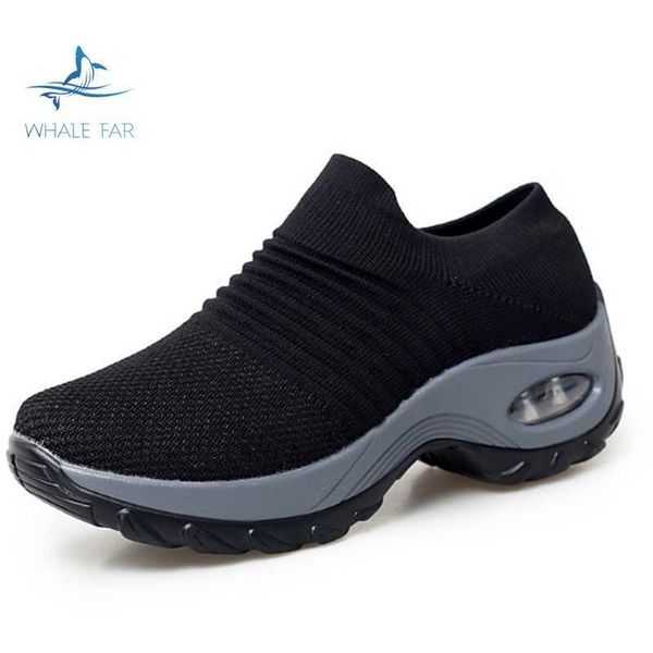 HBP Scarpe da corsa sportive traspiranti da donna non di marca Scarpe da ginnastica comode con plateau Scarpe da passeggio fitness casual da donna