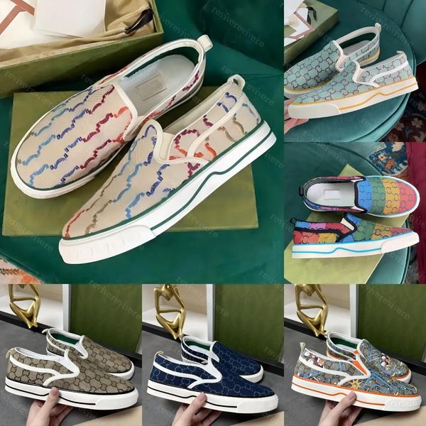 Lüks Tasarımcı Loafers Espadrilles Tenis 1977 Spor ayakkabılar Slip-On Erkek Kadın Keten Dokma Ayakkabı Kauçuk Tabanlar Vintage Moda Günlük Ayakkabı Sneakers Classic