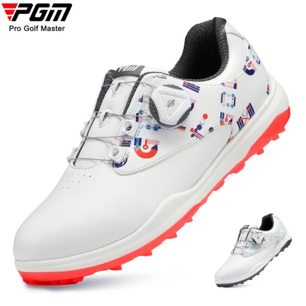 Botas PGM Women Golf Shoes Golf Antiskid Antiskid Feminino Peso Sneakers Respirável Sapatos de Strap Sports Sapatos Esportivos XZ242