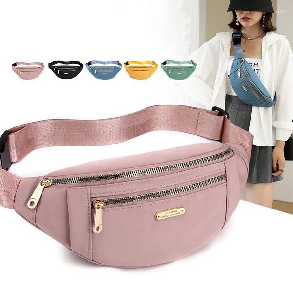 Sacos de cintura Saco de peito Mulheres Homens Fanny Pack Feminino Masculino Cinto Bolsa Impermeável Telefone Móvel Coxa Perna para