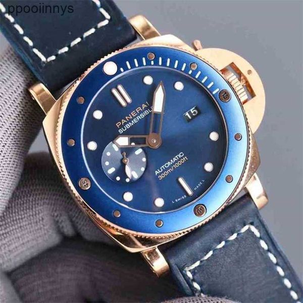 Paneraiss Herren-Armbanduhren, automatische Schweizer Uhr 2555, Seagull, automatisches mechanisches Uhrwerk, wasserdichte, superleuchtende Herrenuhr WN-WI4K