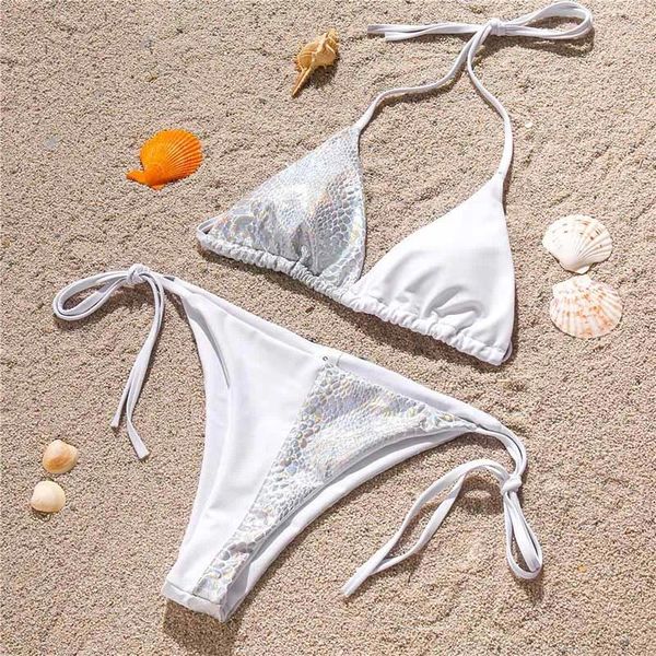 Frauen Bademode Sommer Brasilianische Micro Bikinis Mujer Sexy String Badeanzug Weibliche Bikini Set Halter Frauen Mini Badeanzug