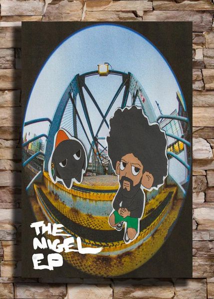 Adesivos de parede E243 Nasty Nigel EP Light Canvas Poster Art Print 27x40 24x36 20x30 Capa Presente