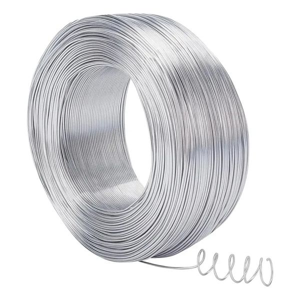 300 Meter Aluminiumdraht, 0,8 mm, biegsamer Metall-Basteldraht für DIY-Ohrringe, Armbänder, Schmuckherstellung, Zubehör, Outdoor-Zubehör 240315