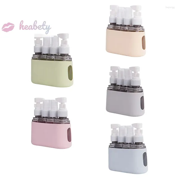 Bottiglie di stoccaggio 2/3/4-in-1 Set di bottiglie riutilizzabili da viaggio Combinazione di lozioni liquide Shampoo Dispenser di gel doccia Contenitore cosmetico vuoto