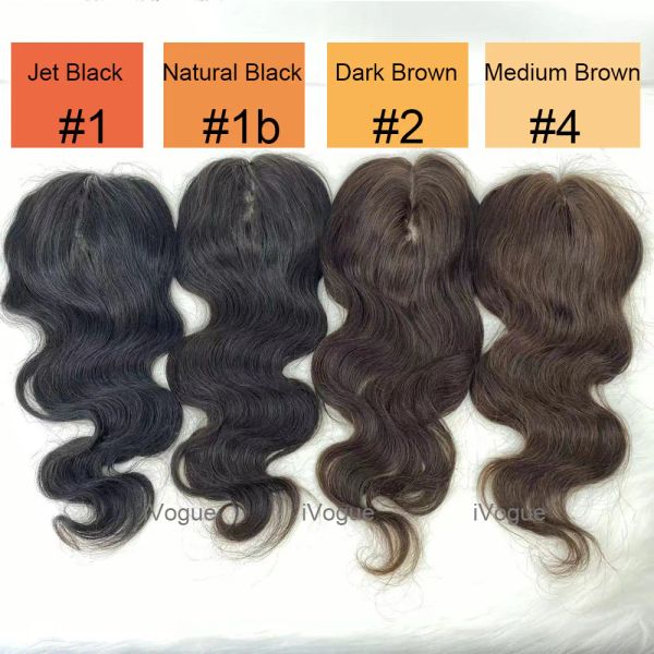 Toppers Waby European Virgin Human Hair Topper для истончения белых волос 820inc