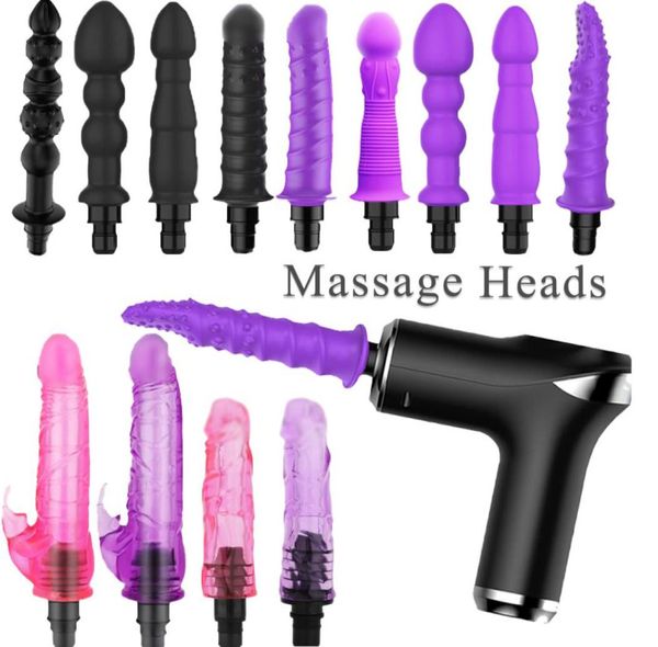 Ganzkörper-Massagegerät, Pistolenkopf, Vibrationszubehör, Silikon-Faszienvibrator für Männer und Frauen 2211079729386