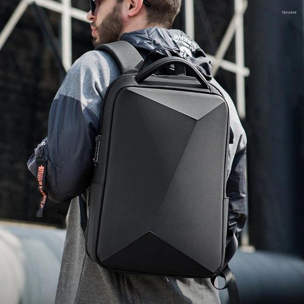 Schultaschen Mode Laptop Rucksack Anti-Diebstahl Wasserdichte Rucksäcke USB Lade Männer Business Reisetasche