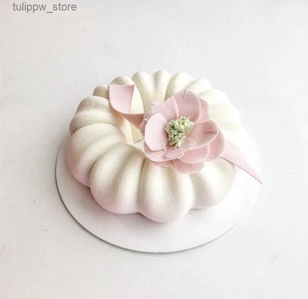 Backformen Einzelne 10 Blütenblätter Girlande Mousse Form 3D Solide Kuchen Silikonform Backutensilien Französische Dessertformen L240319