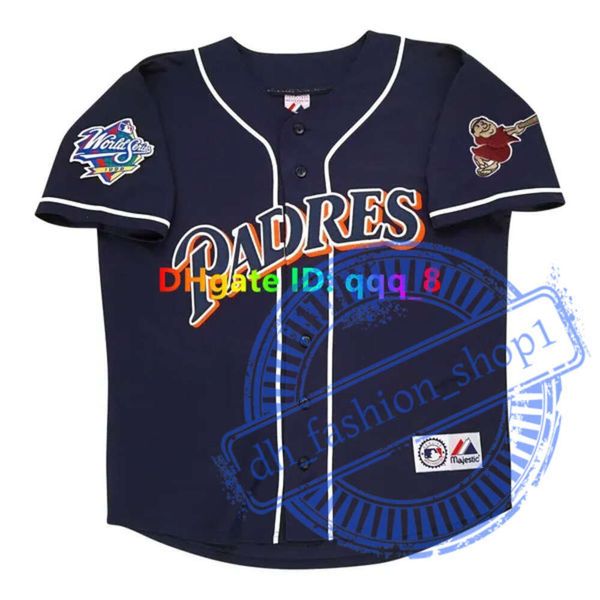 Maglia da baseball Tony Gwynn Ken Caminiti 1998 World Series Padres Trevor Hoffman Ozzie Smith Dave Winfield Gary Sheffield Fernando Tatis Jr. Steve Garvey 869