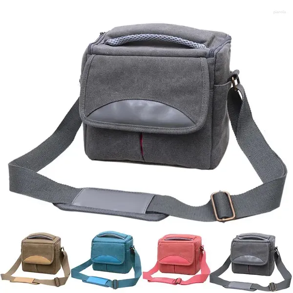 Bolsa Coofit Moda Nylon Câmera Ombro Criativo Tampa Protetora Aba Alça Superior Bolsas Crossbody