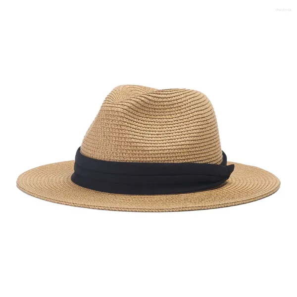 Cappelli larghi estivi per donne Simple Fashion Paglie di paglia jazz da viaggio all'aperto Sun Shade Sun Protection Sunama Cap Cap Shopping Seaside