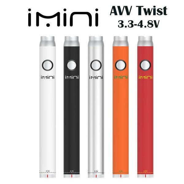 Authentische Imini AVV China-Top-Batterie mit variabler Spannung, 510-Gewinde-Batterien, 380 mAh, Vorheizen des Vape-Stifts für Dampfkartuschen in Display-Box, 3,3/3,8/4,3/4,8 V. Auf Lager. Warenkorb Vape