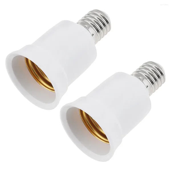 Adaptador de soquete de suportes de lâmpada 2pcs E17 para E26 Conversor padrão intermediário LED lâmpada