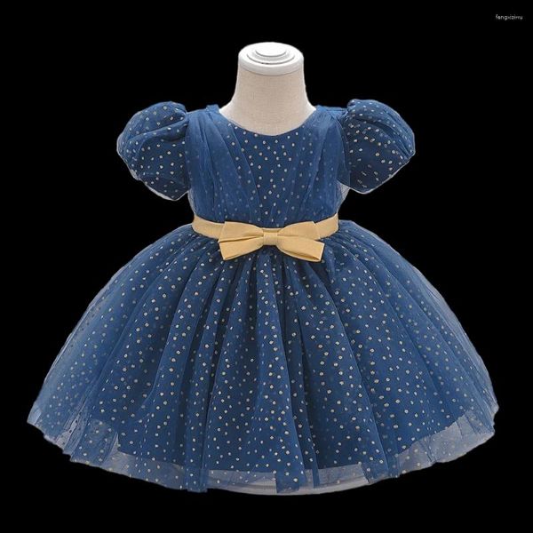 Mädchen Kleider Kleinkind Mädchen 1. Geburtstag Bogen Baby Tutu Taufe Abendkleid Kinder Hochzeit Elegante Prinzessin Kleid Für Vestidos