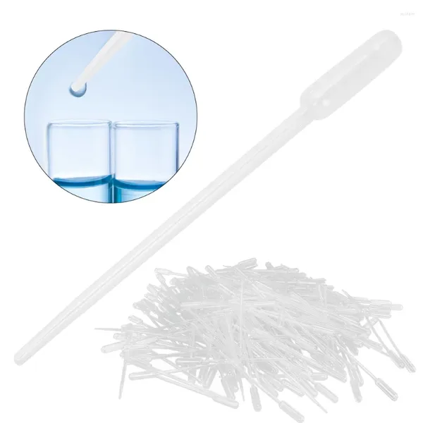 Garrafas de armazenamento 500pcs pipetas de transferência descartáveis plástico transparente graduado olho conta-gotas ferramenta de embalagem de maquiagem