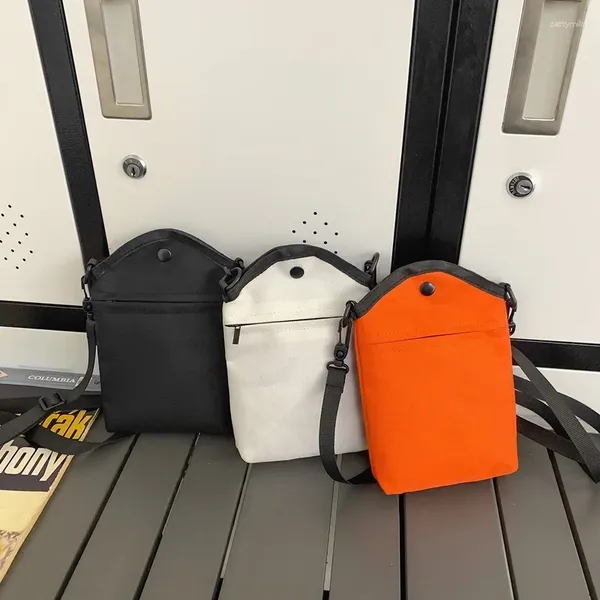 Akşam çantaları naylon messenger çanta unisex cep telefonu manyetik toka çapraz gövdesi ayarlanabilir kayış hafif mini kare çantalar