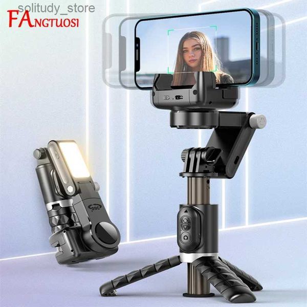 Stabilisatoren 360-Grad-Drehung nach Aufnahmemodus Universalgelenk Stabilisator Selfie-Stick-Stativ für Echtzeitfotografie auf dem iPhone-Smartphone Q240320