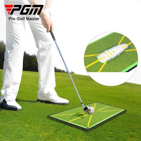 Aiuta il tappetino da allenamento per golf PGM per il rilevamento dello swing Tracciamento della palla in battuta Tappetino direzionale Tappetini per percorso altalena Tappetini per pratica altalena DJD038