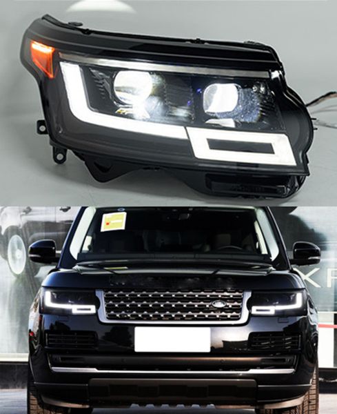 LED Head Light per Land Rover Range Rover Daytime Running Head 2013-2017 DRL Indicatori di direzione Abbaglianti Lente del proiettore