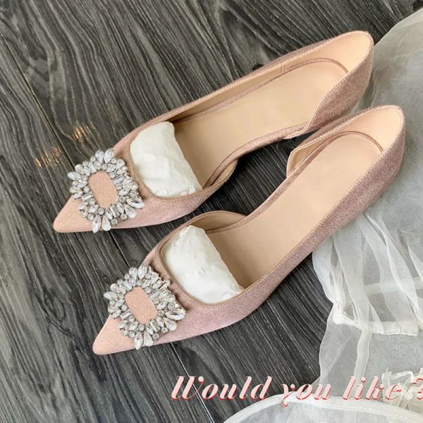 Scarpe piatta appuntite con il lato femminile per trapano superficiale vuoto quadrato del dolce temperamento signore boutique estate scarpe da donna