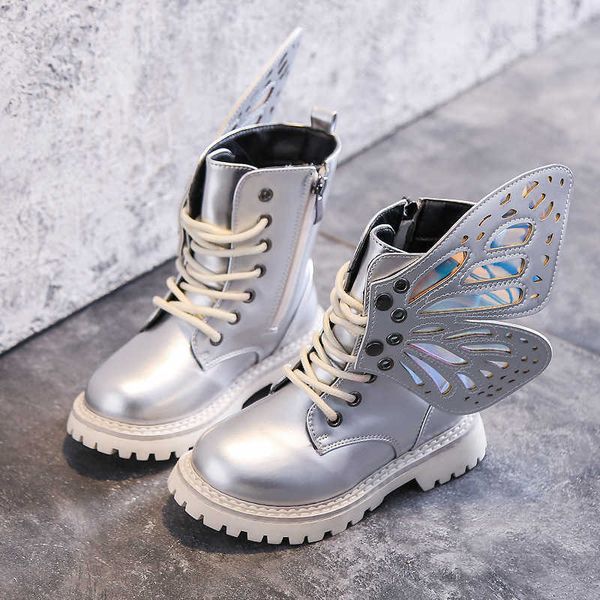 Не-бренд Botas Para Ninas HBP Butterfly Wings Fancy Party Wear Girls Boots for Kid