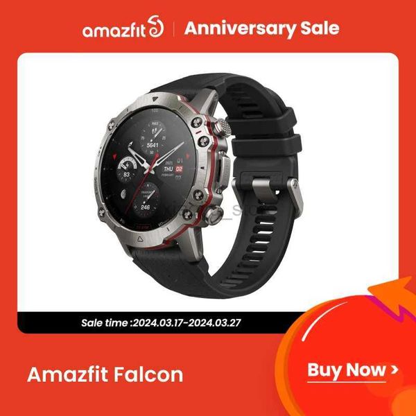 Relógios de pulso Novo Amazfit Falcon Premium Multisport GPS 150 Smart Watch Modos Esportivos para Android Phone com iOS 240319