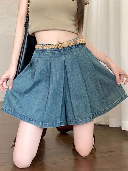 Frauen Shorts Frauen Denim Sommer Hohe Taille Lose Breite Bein Dünne Jean Kurze Hosen Weibliche Alle Spiel Casual Damen böden F08